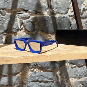 Louis Vuitton Z1276W 91I Cobalt Blue Acetate 1.1 Millionaires Sunglasses
